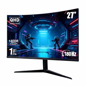 New 27" 2K QHD Gaming Monitor – 180Hz, 1ms Response, Adaptive Sync, Ultra-Slim Design, HDMI x2 & DisplayPort, Tilt Adjustable