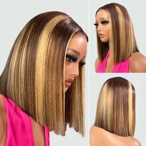 [NEW Arrival] Asteria Hair T4/613 Glueless Bob Wig Straight 5x5 Ready To Go Bob Wigs Beginner Friendly Highlight Human Hair Wigs Pre Cut Bob Wig #TikTokShopBacktoSchool