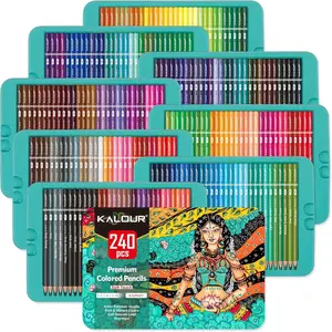 240-Piece Colored Pencil Set, Professional Soft-Core Pencils for Drawing, Sketching and Shading, Art Supplies for Adults and Beginners