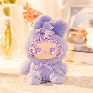 Auction-Lovely EMMA Bunny Alliance Series Plush Collectible Box - Soft Cuddly Gift, Stuffed Animal Bunny Figurine, Polyester Mix, Hidden Edition, US-Shipped for Collecting, Gifting