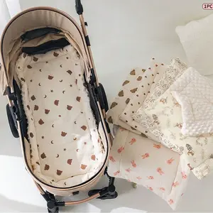 Baby Stroller Seat Cushion, Multi-Color Cartoon Design, Comfortable Soft Durable, Perfect for Car Seats and Pushchairs, Holiday Gift