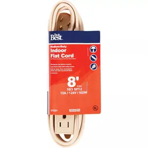 Master Electrician 8 Ft. 16/3 Flat Plug Beige Extension Cord 515221