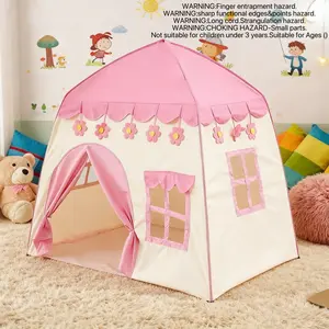 Princess Fairy Tale Toy Castle, Flower House for Kids, Outdoor Playhouse, Beach Toys, Perfect Holiday Gift for Boys and Girls, Portable