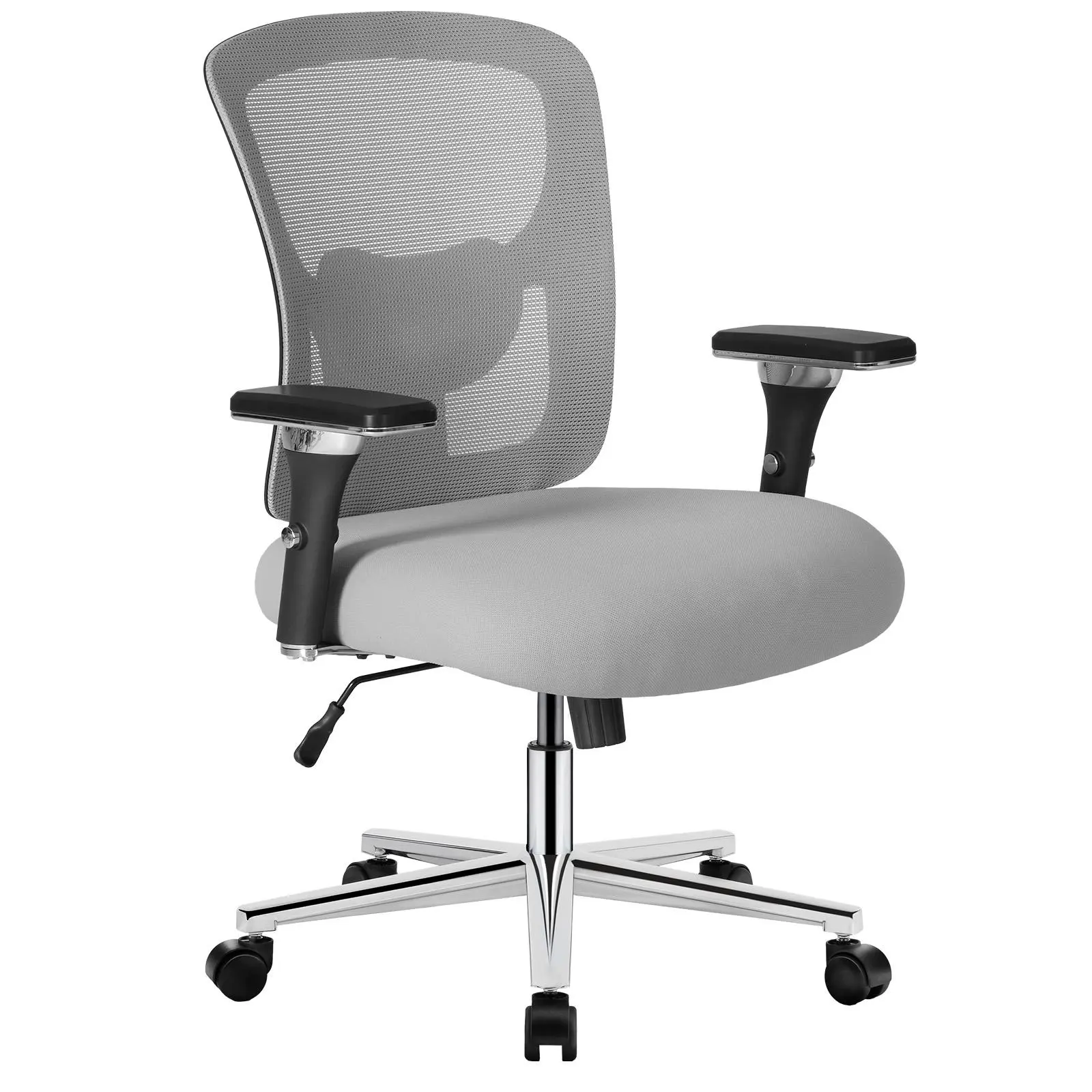Sweetcrispy Ergonomic Office Desk Chair – Heavy Duty 500 lbs Capacity Adjustable Height Mesh Swivel Chair with Adjustable Armrest for Adults, Breathable Mesh Fabric, Adjustable Height Chairs