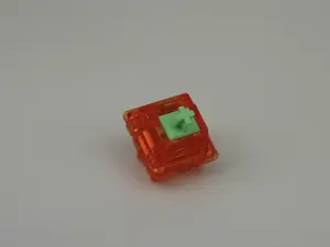 10 PCS Tangerine Light Linear Switches Lubed, Filmed, And Spring Swapped