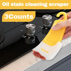 3 Counts Kitchen Oil Stain Cleaning Boards,Multi-Purpose Cleaning Tools for Stovetops