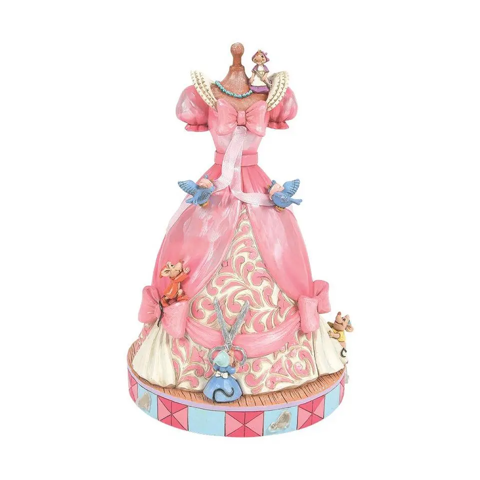 Jim Shore Disney Traditions Cinderellas Pink Dress Figurine 8" Jim Shore Disney Traditions Cinderellas Pink Dress Figurine 8"
