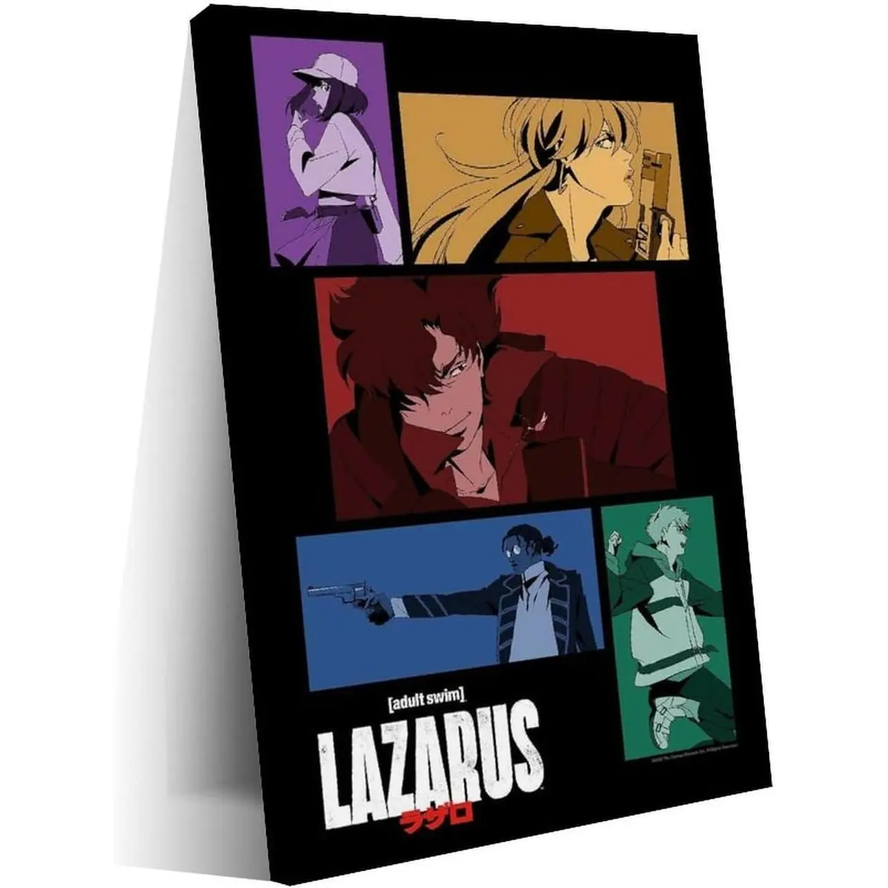 Artistic Otaku Style 3-Piece Japanese Lazarus Cover Art High-Res Canvas Print Set, Home Decor Wall Artwork for Living Room, Gift Ideas for Gamers, High-Res Print