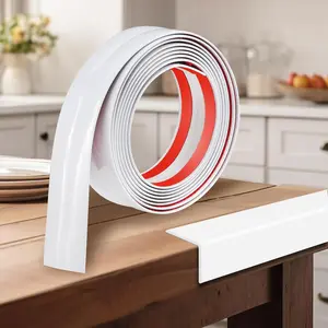 1.6 Inch X 10 Feet Wall Corner Protector Peel and Stick Corner Trim Molding Strip Self Adhesive Wall Edge Protectors Guards for Edge Ceiling, White Kikerike