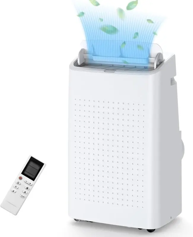 Gaomon 15000 BTUs Portable Energy Saving AC - Compact 3-in-1 Unit with Cooling, Dehumidifier, Fan Functions, Remote Control, Suitable for 850 Sq. Ft. Rooms, Home/Office Use, White, Window Type Aircon, Convenient Controls And Smart Design, Garage, Rv, Time
