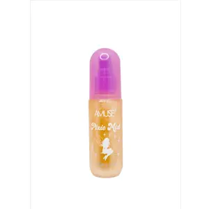 Pixie Mist Shimmer Dewy Setting Spray - Lightweight, Hydrating Cosmetic Formula, Radiant Finish, Single Unit