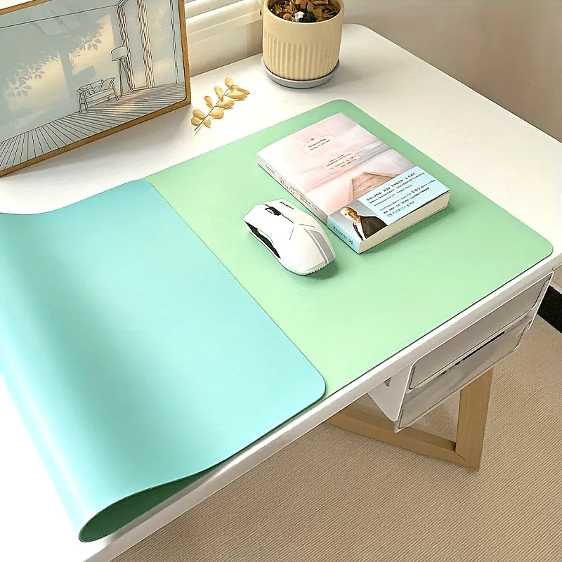 Waterproof Faux Leather Large-Scale Mouse Pad |   Non-Slip, Stain-Resistant, Dual-Sided Desk Mat for Office & Home Use, Ideal for Laptops & Tablets, Home Desk Mat |   Modern Desk Mat |   Durable Desk Mat, Mouse Pads for Desk