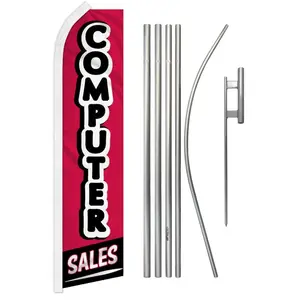 Large-Size Steel-Aluminium Flag & Pole Kit - Polyester Festive Party Advertising Banner Accessory with Unique Print, Wind-Resistant Design for Home Supplies Backdrops