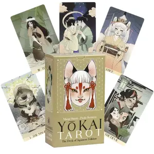 78 Pcs Mythical Illustrated Tarot Cards Set, Perfect Gift for Occasions & Party Games, Ideal for Predictive Divination, Fun Tabletop Game, Tarot Card Decks