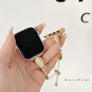 Fashion Bracelet Style Watch Band (Only Band), Stylish Smart Watch Replacement Watchband Compatible with iWatch Series 38mm 40mm 41mm 42mm 44mm 45mm 49mm