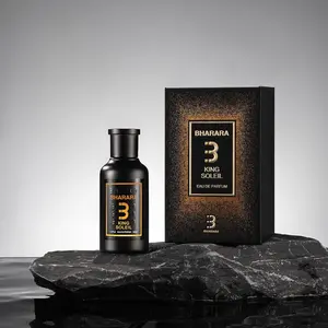 Bharara King Soleil Eau de Parfum 3.4oz - Luxurious Unisex Scent with Citrus Gourmand & Woody Notes Sicilian Orange Calabrian Bergamot Jasmine Sandalwood