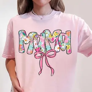 2026 Floral Mama Shirt, Spring Mama T Shirt, Mothers Day Gift for Mom, Colorful Mama Graphic Tee, Summer Flower Shirt, Comfort Colors Mama Tshirt