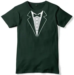 Tuxedo Suit Shirt And Tie Mens Funny Unisex T-shirt, Cool Colors, Brighten Up Your Look, Layer-Friendly, Works in Any Weather