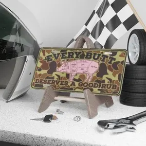 Good Rub Pork License Plate, Car Tag, Truck Tag, Decorations, Gift For Him
