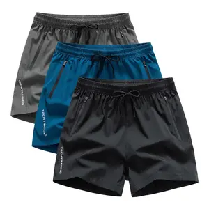 3 Pieces Boys' Outdoor Sports Summer Sweat Absorbing Breathable Elastic Waist Athletic Shorts Essential for Daily Wear