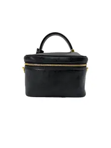 Pre-owned Louis Vuitton leather Crossbody Bags Vanity PM Black Monogram Handle Bag LV2362
