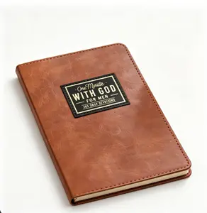 One Minute With God for Men - 365 Daily Devotions Leather Cover Christian Prayer Book for Men, Daily Faith & Spiritual Growth Journal, Religious Gift for Christian Men