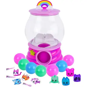 Gumball Magic Gumball Machine Toy – Interactive Light Up Surprise Machine with 7 Gumball Reveals, Squishy Fidget Toys, Puffy Stickers & Positive Affirmations, Collectible Toy for Kids Girls Boys 4–10