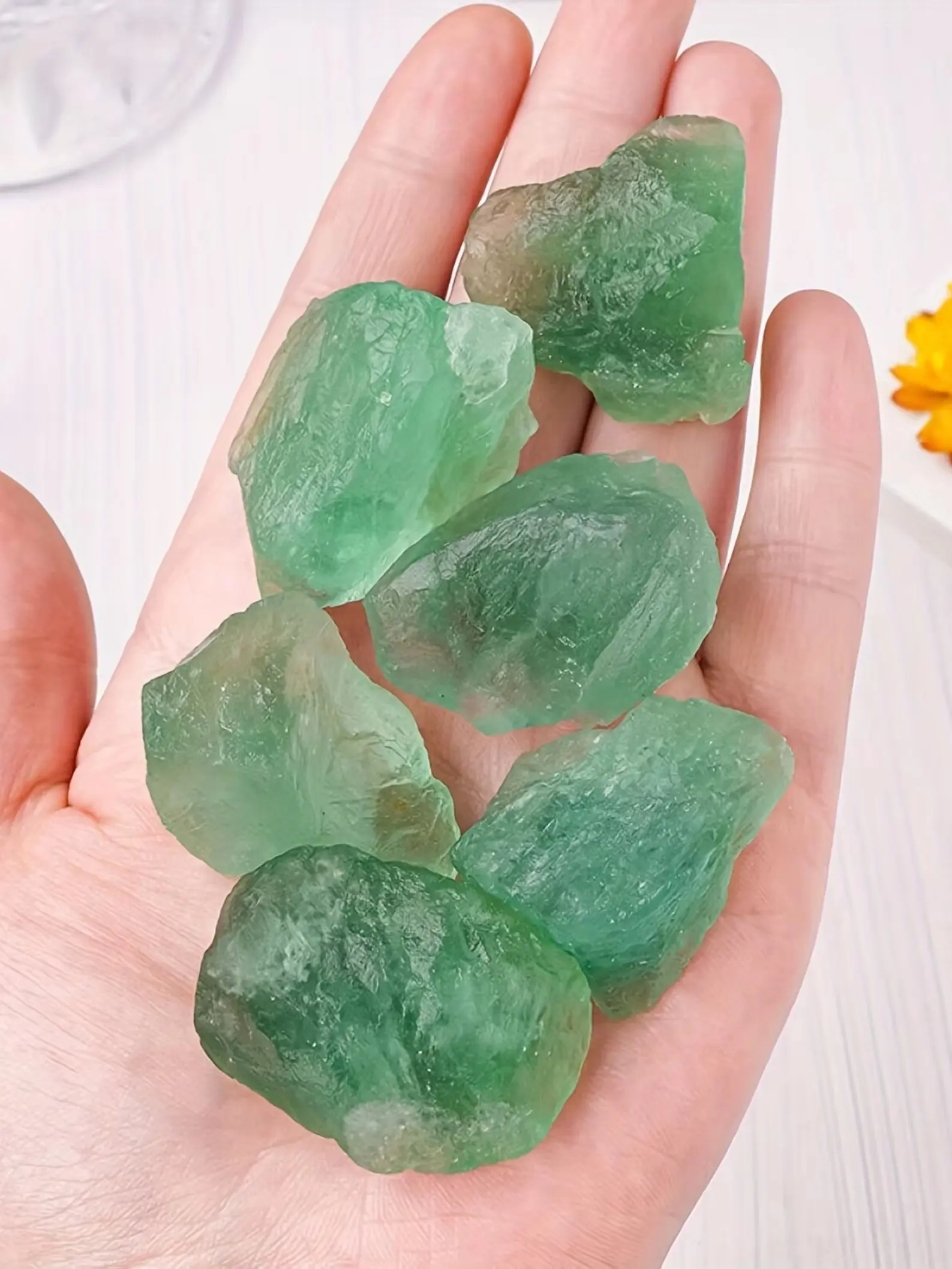 Natural Fluorite Raw Stone, Natural Rough Crystal, Natural Crystals, Healing Sea Wheel Crystal, Grounding Stone, Spiritual Protection Gift