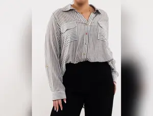 Just In Case Curvy Button Down