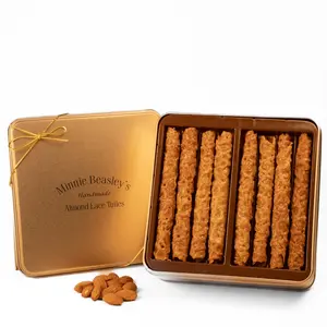 Almond Lace Tuile Gift Tin - 24ct