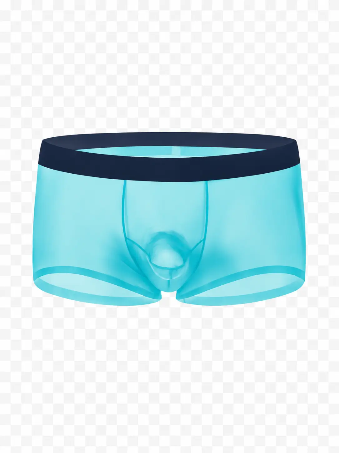 Men's Sexy Seamless Ice Silk Boxer Briefs, 2/3 Pack Breathable Sheer Underwear with Separation Pouch for Party, Birthday, M, L