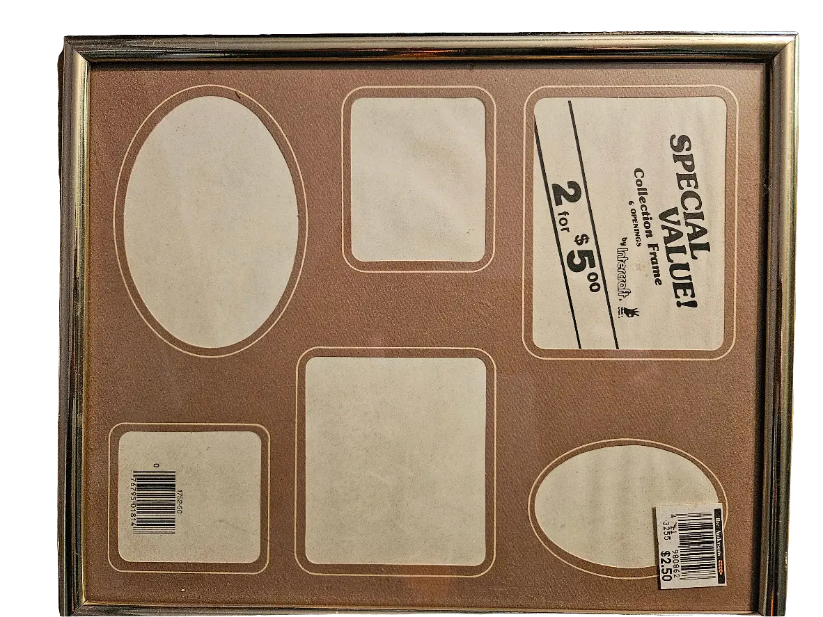 Golden Keepsake – 1980s Lercraft Multi-Photo Frame