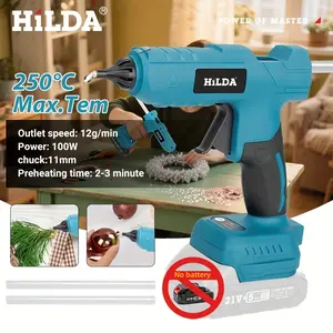 HILDA Electric Hot Glue Gun, Power Tool ,30s Fast Heat ,DIY Craft & Home Repair ,Perfect for DIY, Christmas Decor & Repairs
