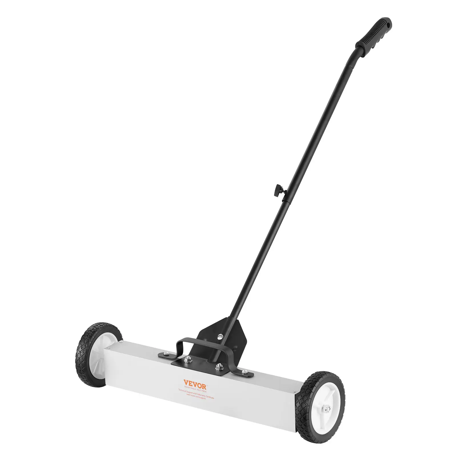 50Lbs & 55Lbs Rolling Magnetic Sweepers with Wheels, Push-Type Pickup, 24" Magnet, Telescoping Handle, Easy Cleanup for Workshop, Garage, Yard