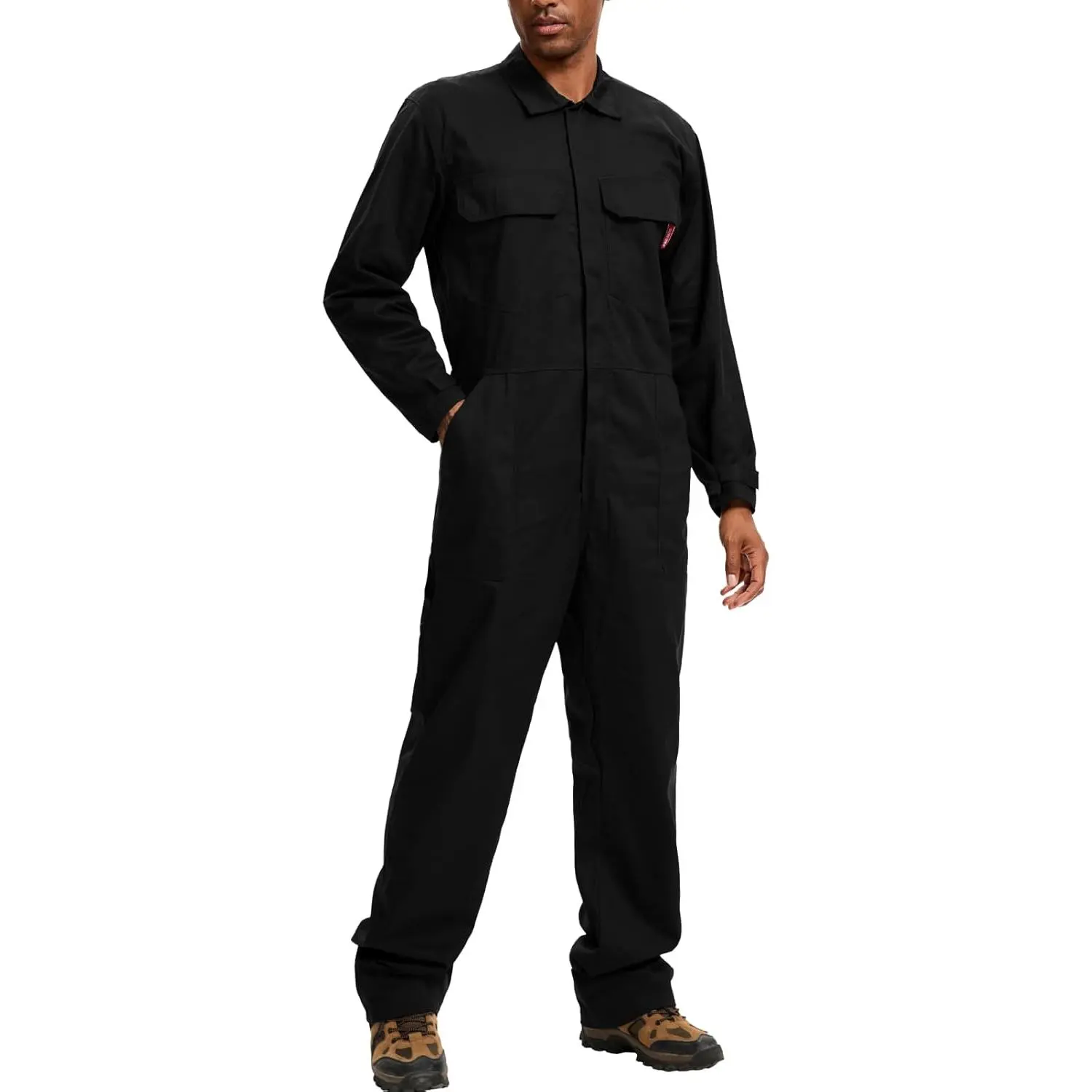 Men's Coveralls Long Sleeve 100% Cotton Twill Workwear Jumpsuit Relaxed Fit(Gift)