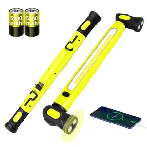 3000 LM Rechargeable Underhood Work Flashlight With AMagnetic Base And Hook, 360° Rotatable Body, Suitable ForCar Repair, Garages, Construction Sites, Power Outages,And Emergencies. Waterproof And Durable Led Light.