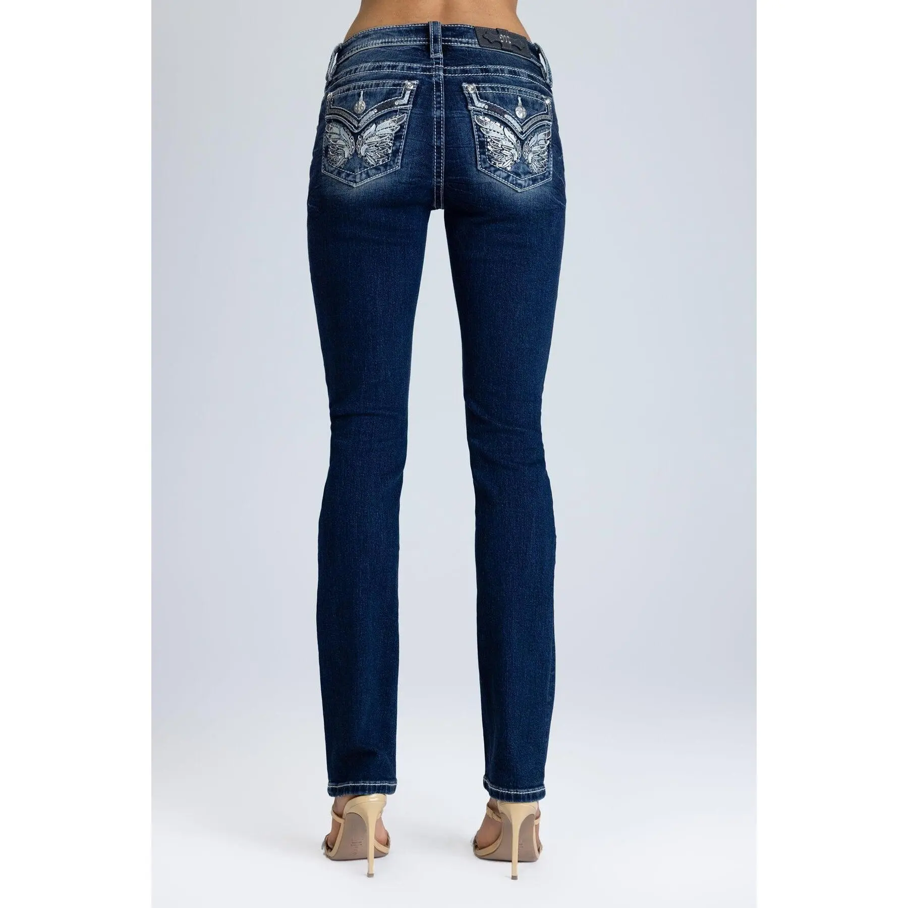 Riyon Wings Straight Jeans