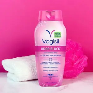 Vagisil Feminine Wash for Intimate Area Hygiene, Odor Block, Gynecologist Tested, Hypoallergenic, 12 oz, (Pack of 1)