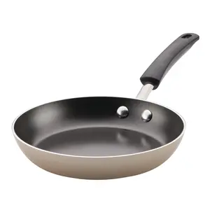 Farberware Easy Clean 8 Inch Nonstick Frying Pan / Skillet, Dishwasher Safe, Champagne
