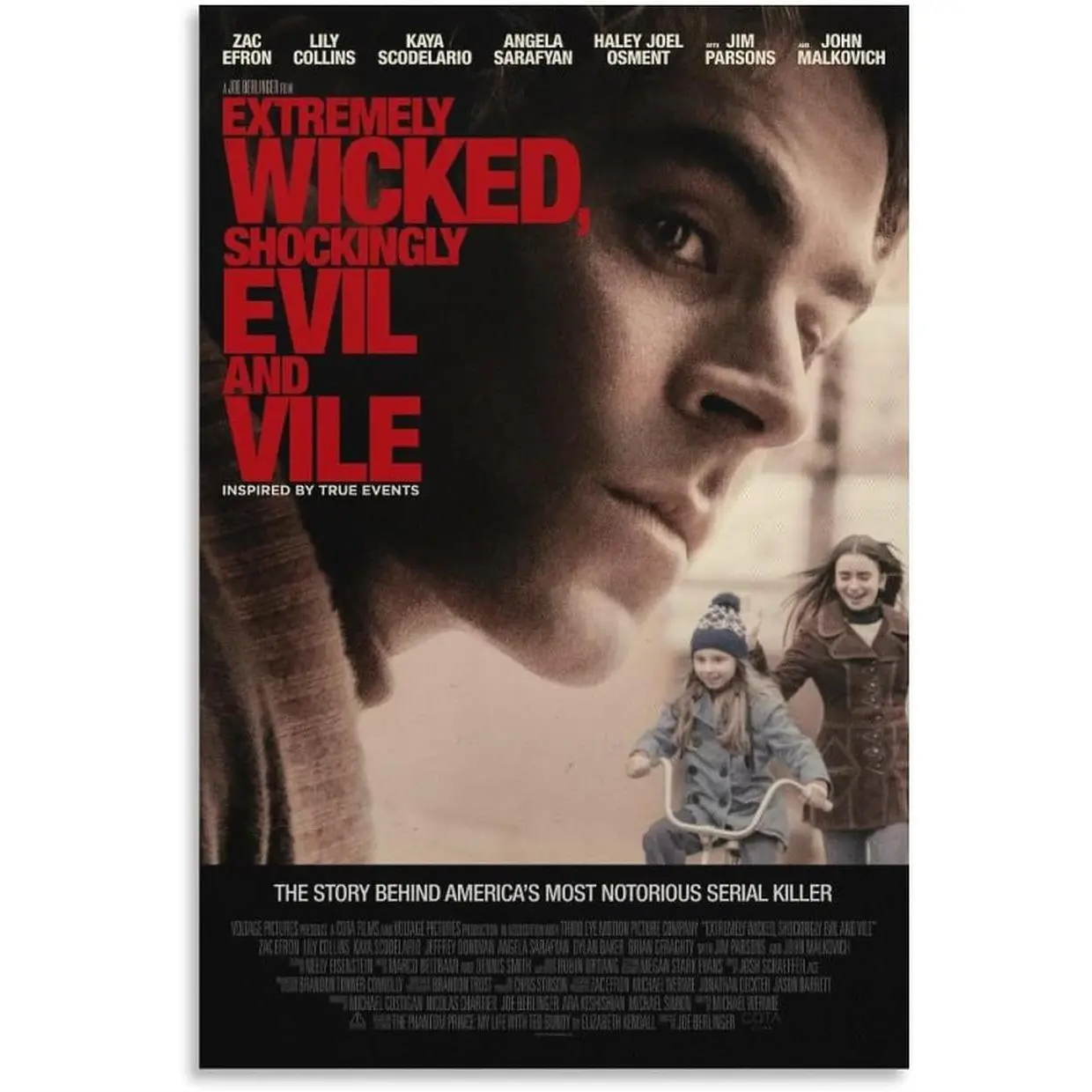 Extremely Wicked Shockingly Evil And Vile Movie Poster Tv Poster Decorative Painting Canvas Wall Art Living Room Posters Bedroom Painting Framed-unframed