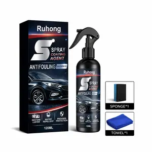 Automobile Quick Ceramic Paint Surface Coating Anti-Fouling Spray 120ml - Ultra-Gloss And Brightness - Extremely Strong Anti-Fouling And Hydrophobic Properties - Unparalleled Smoothness - Ceramic Spray Coating
