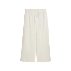 PUMA Womens Wardrobe Essentials Low Rise Popper Pants Casual - White