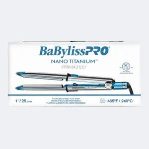 Babyliss Pro Nano Titanium Prima 3100 Flat Iron - 1"