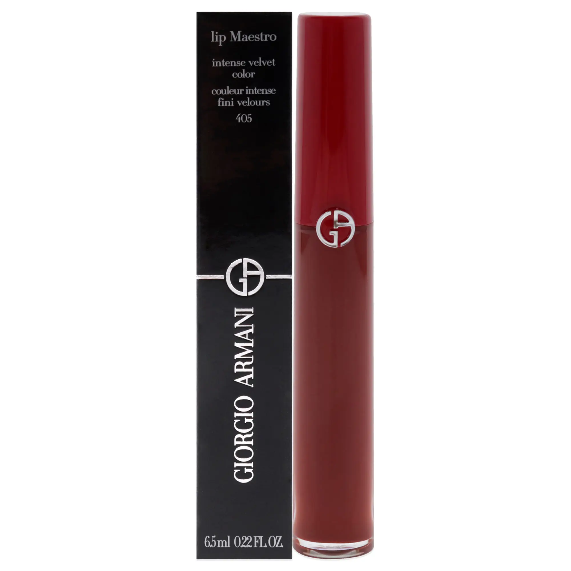 Giorgio Armani Women's Lip Maestro Intense Velvet Color Cosmetic Makeup Lipstick - 405 Sultan, 0.22 oz