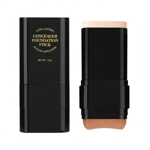 Matte Foundation Stick Makeup, Full Coverage Foundation Stick, Long Lasting, Concealer And Contour With Built In Applicator
