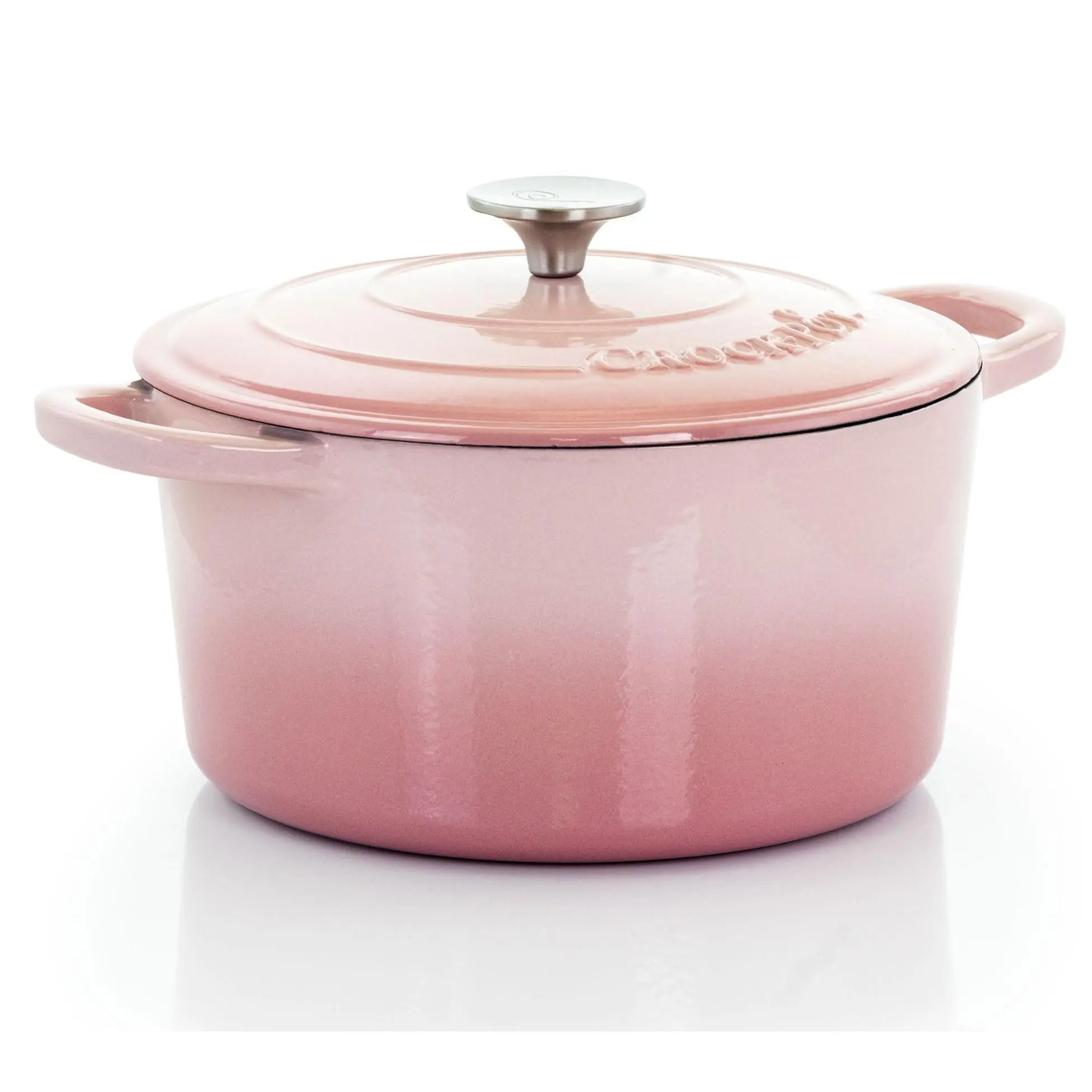 Crock-Pot 5 Quart Enameled Cast Iron Dutch Oven with Lid Crock-Pot 5 Quart Enameled Cast Iron Dutch Oven with Lid