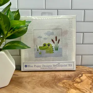 Gator in the Marsh  Needlepoint Kit