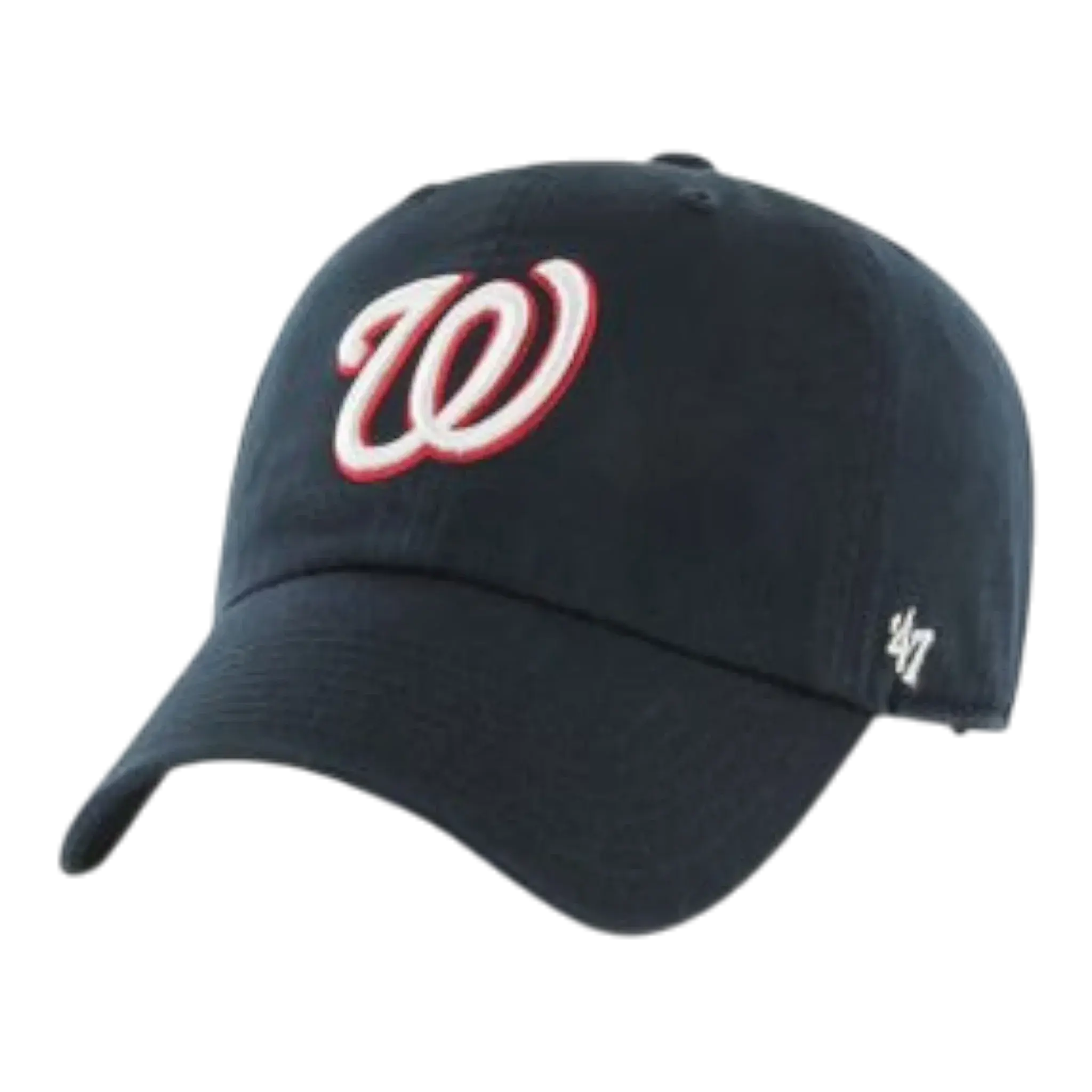 47 Brand Clean Up Washington Nationals Strapback in Navy | Adjustable Cap