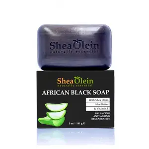 SheaOlein African Black Soap With Shea Olein Aloe Butter & Vitamin E
