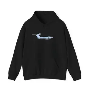 A-90 Orlyonok Soviet Ekranoplan Heavy Blend Hoodie, Perfect for Airplane Enthusiasts, Cozy Gift for Pilots, Unique Aviation Apparel